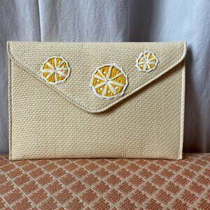 Summer Straw Clutch